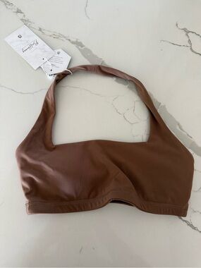 BuffBunny Scoop Neck Bralette in Brown